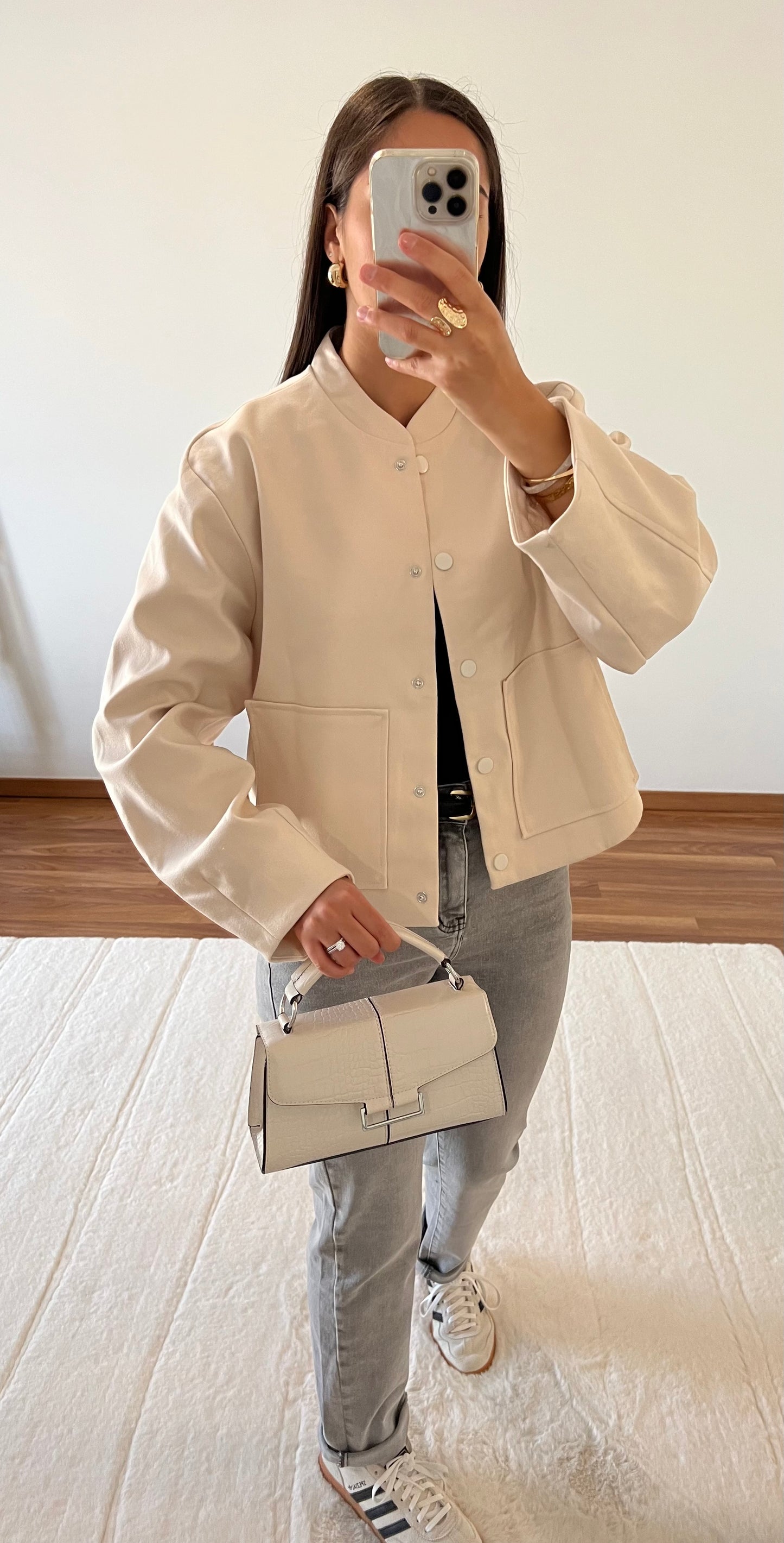 Veste bomber - Beige