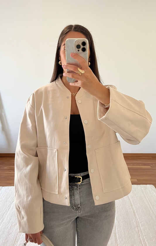 Veste bomber - Beige