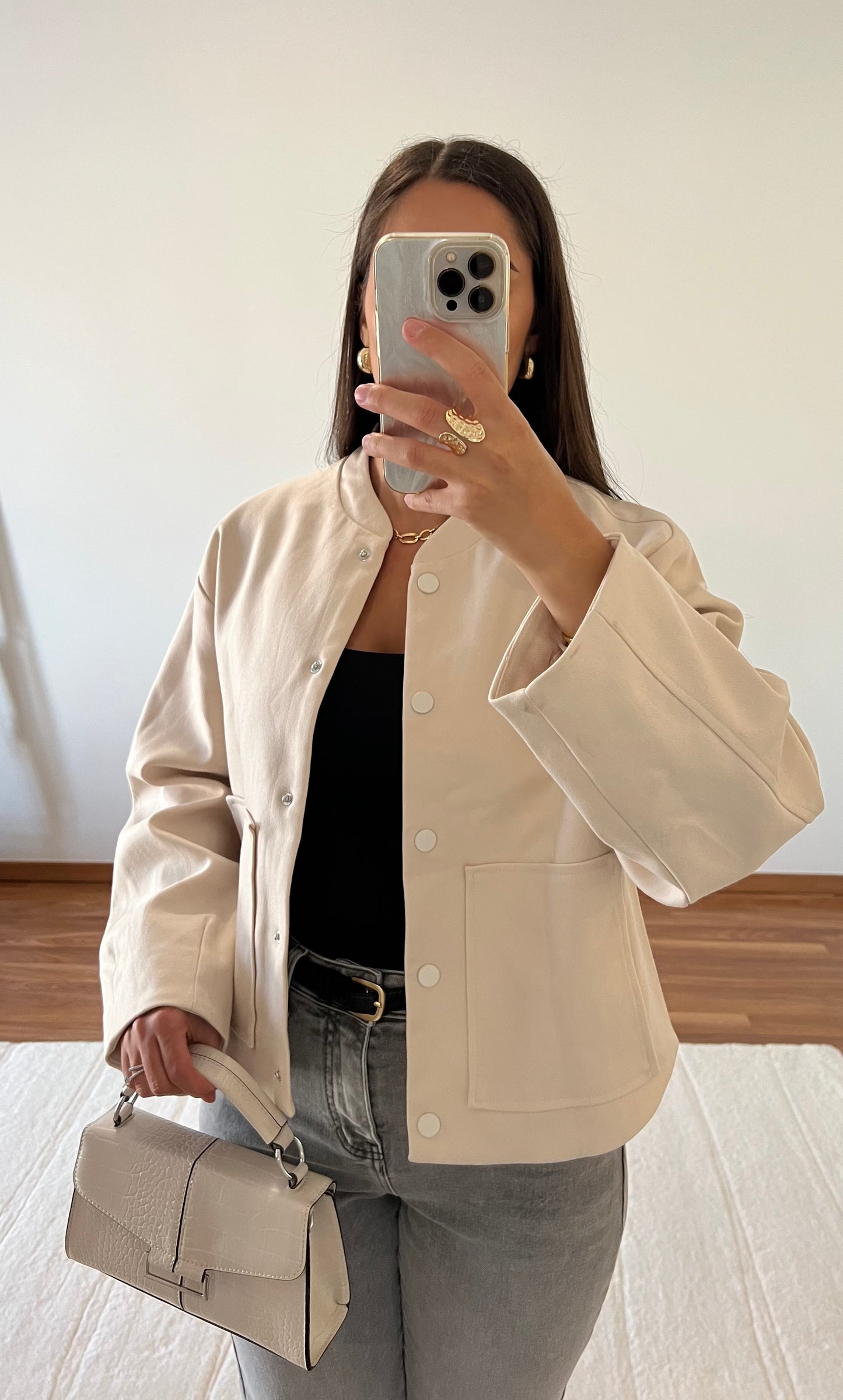 Veste bomber - Beige