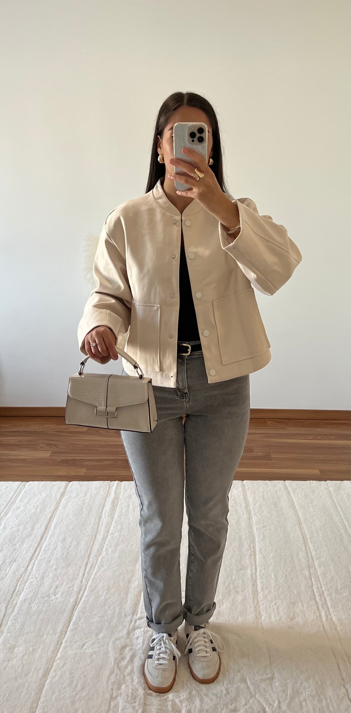 Veste bomber - Beige