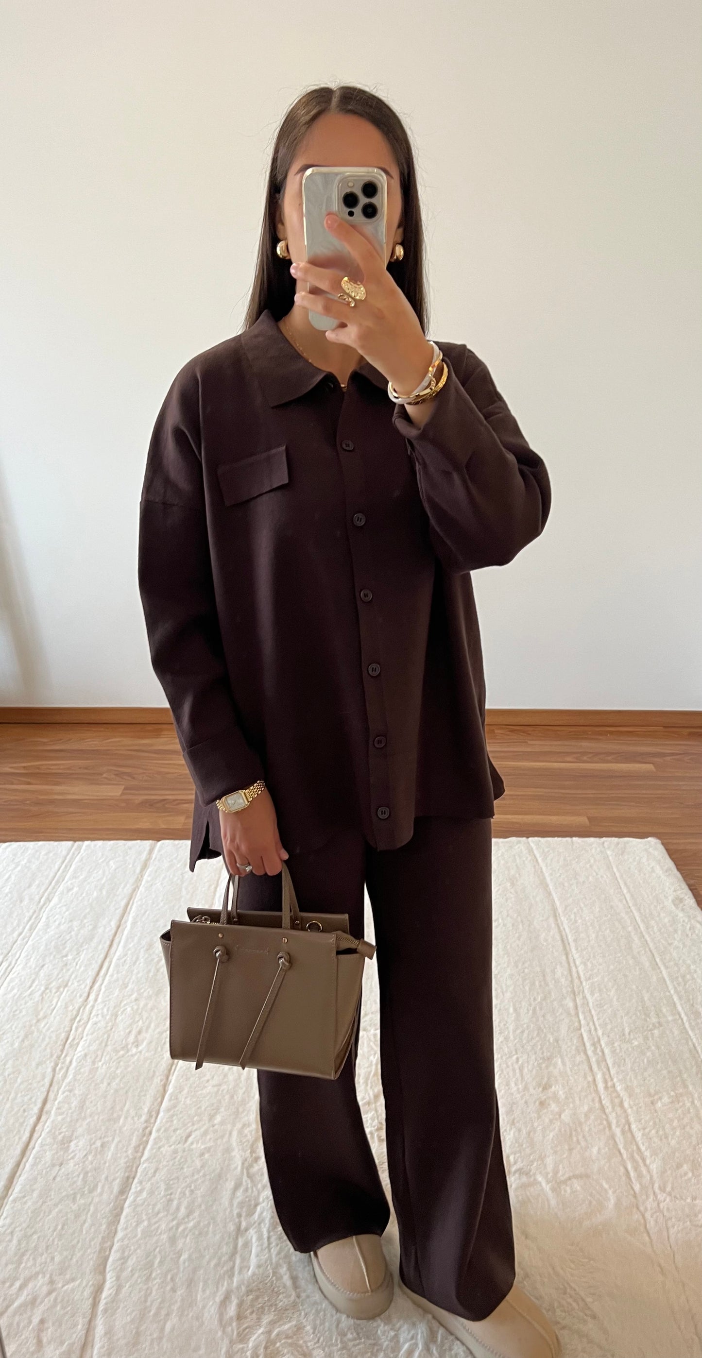 Ensemble maille - Marron