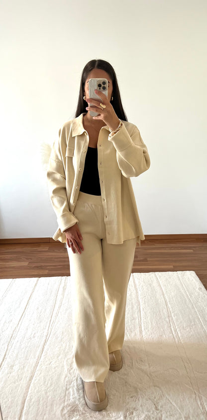 Ensemble maille - Beige