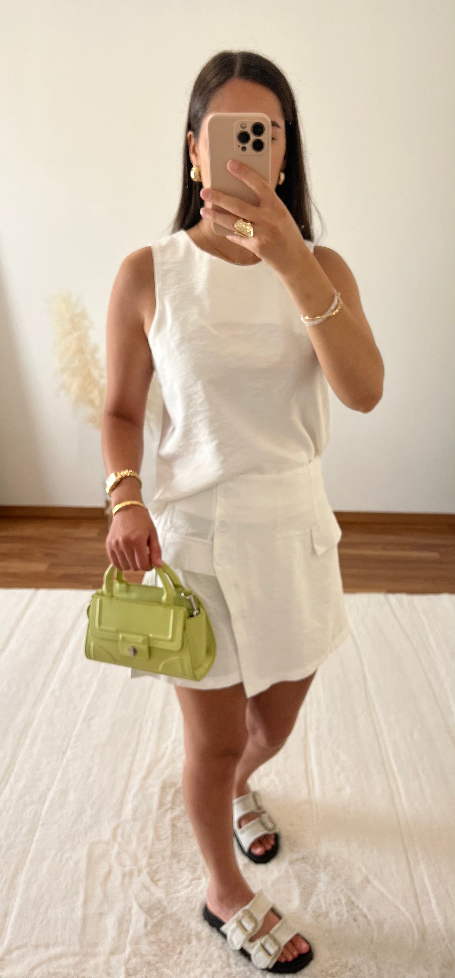 Ensemble jupe short - Blanc