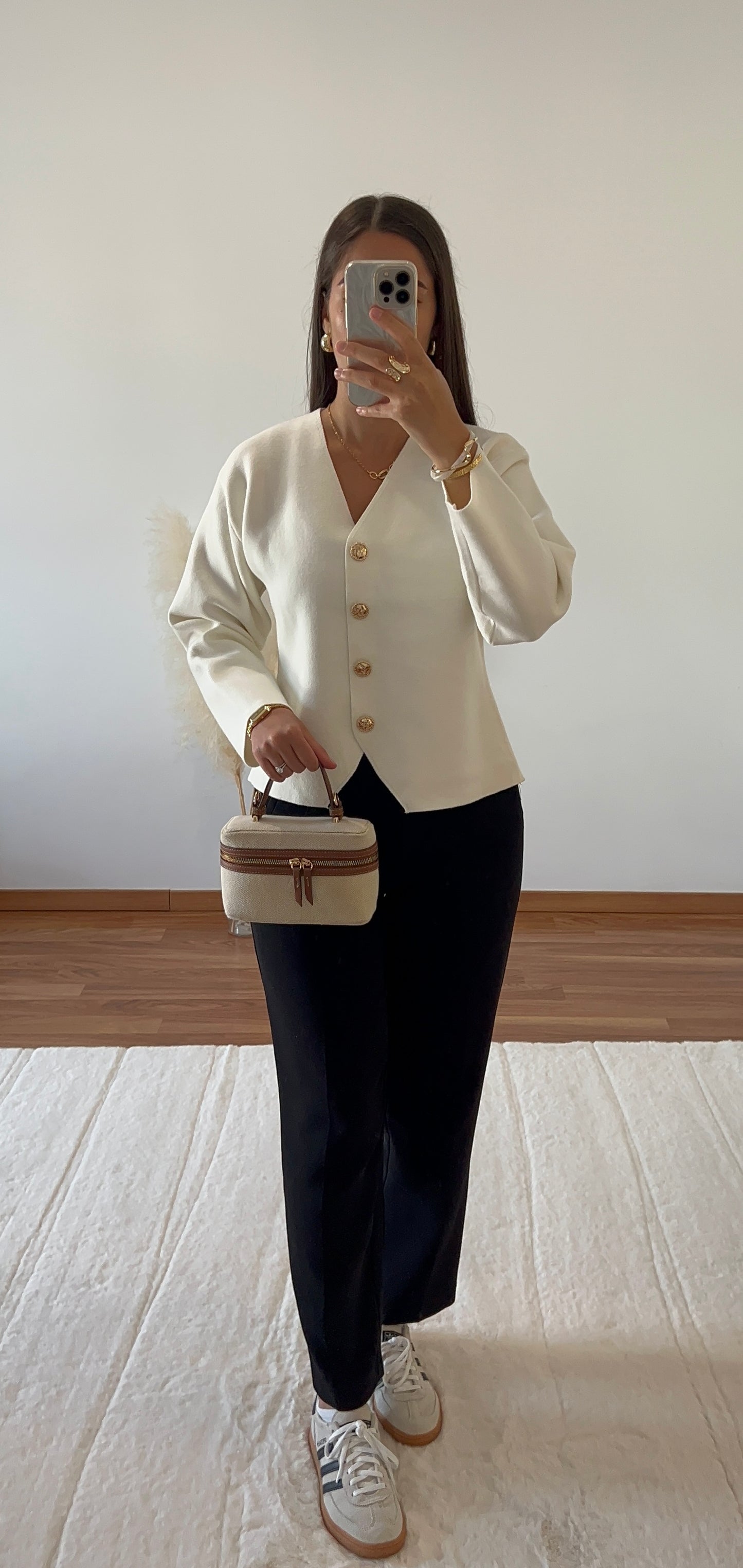 Gilet or - Blanc