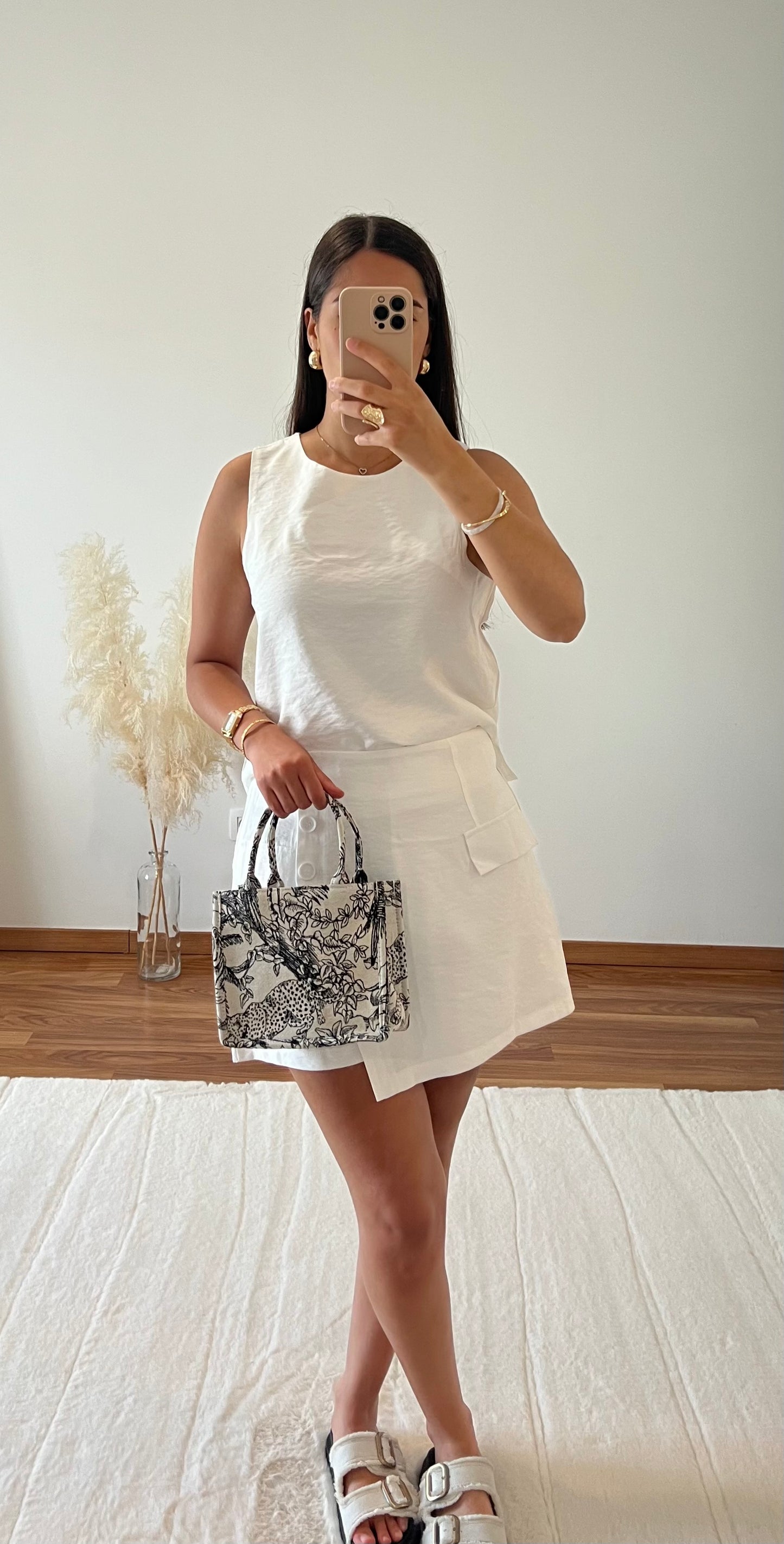 Ensemble jupe short - Blanc