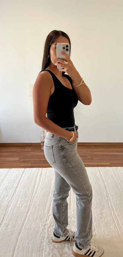 Jean Mom - Gris