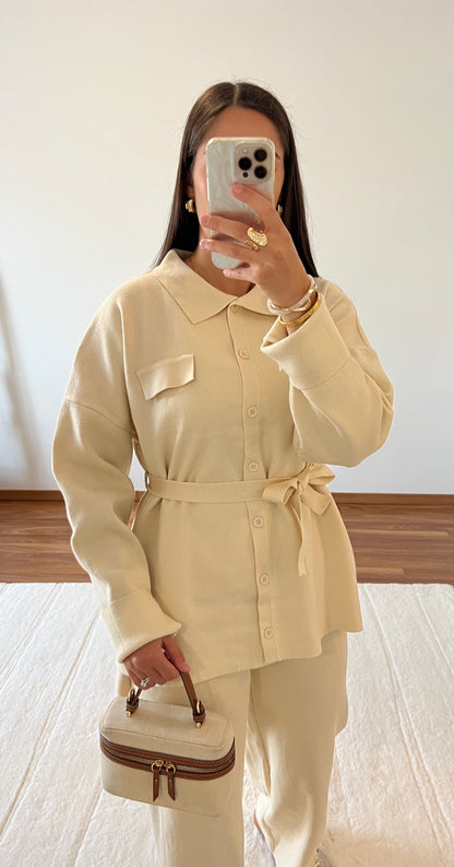 Ensemble maille - Beige