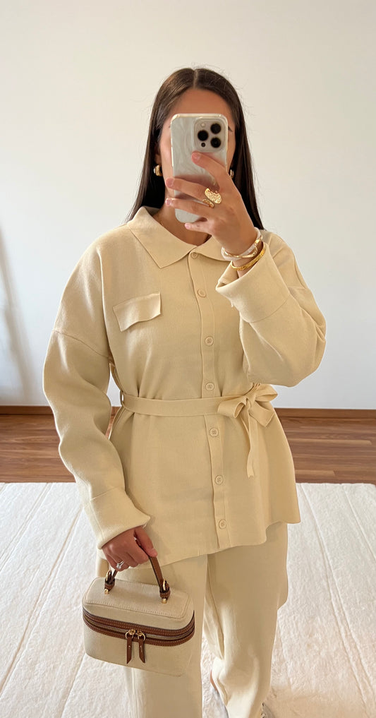 Ensemble maille - Beige