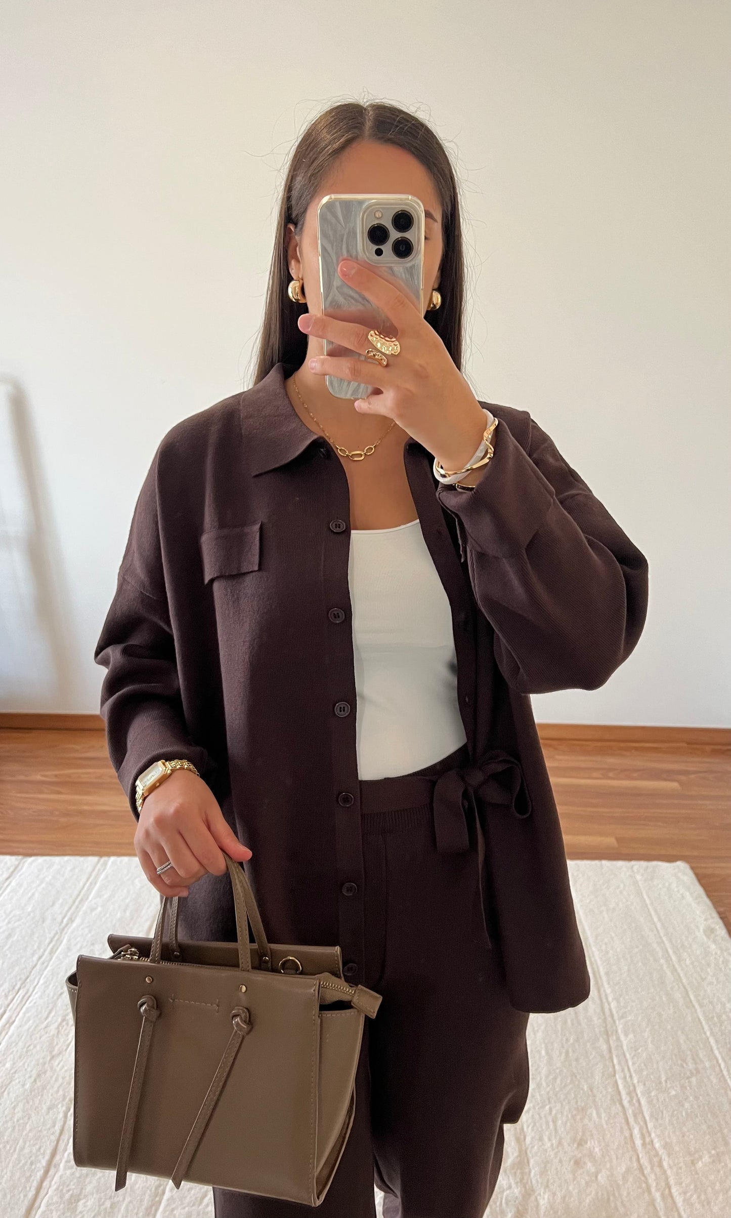 Ensemble maille - Marron